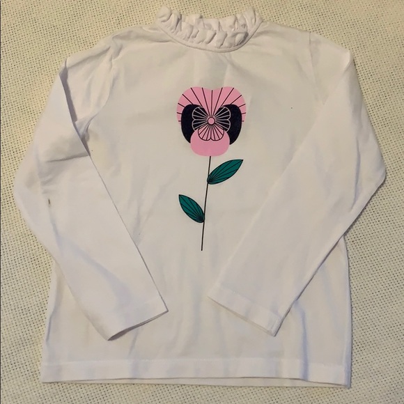 Jacadi Other - Jacadi Flower Motif Long Sleeve Shirt - 4T